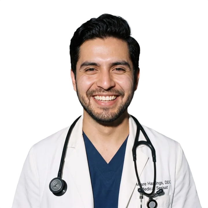 Retrato del Dr. José sonriendo